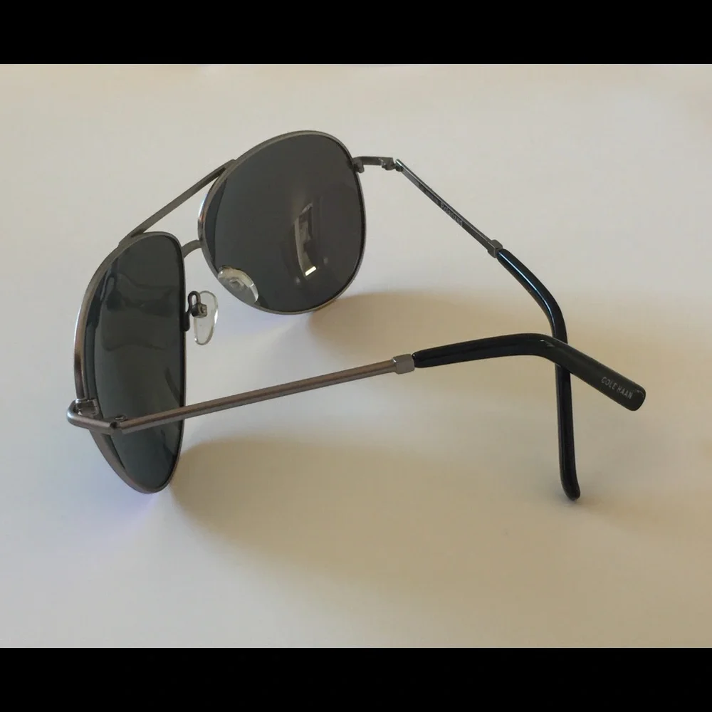 COLE HAAN C17069 PILOT SUNGLASSES BLUE GREEN MIRRORED NEW